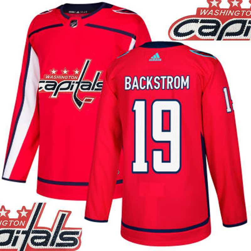 Capitals #19 Backstrom Red With Special Glittery Logo Adidas Jersey,We sell and wholesale Capitals #19 Backstrom Red With Special Glittery Logo Adidas Jersey on line form chian!